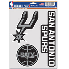 San Antonio Spurs Decal Multi Use Fan 3 Pack - Special Order