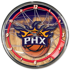 Phoenix Suns Clock Round Wall Style Chrome Periodic Restock