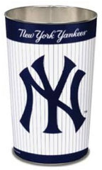 New York Yankees Wastebasket 15 Inch Pinstripes Design - Periodic Restock