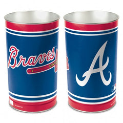 Atlanta Braves Wastebasket 15 Inch - Periodic Restock