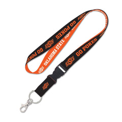 Oklahoma State Cowboys Lanyard with Detachable Buckle Slogan - Special Order Design