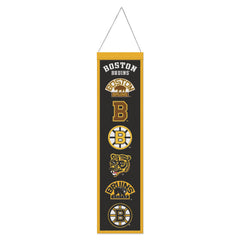 Boston Bruins Banner Wool 8x32 Heritage Evolution Design - Special Order