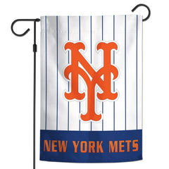 New York Mets Flag 12x18 Garden Applique - Special Order