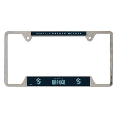 Seattle Kraken License Plate Frame Metal - Special Order
