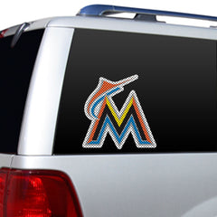Miami Marlins Window Film 12 Inch Die Cut