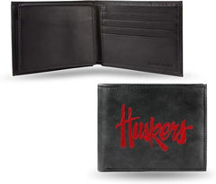 Nebraska Cornhuskers Embroidered Billfold Wallet Script Logo CO