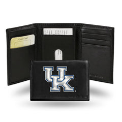 Kentucky Wildcats Wallet Trifold Leather Embroidered - Special Order