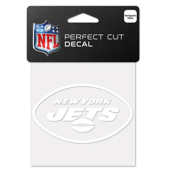 New York Jets Decal 4x4 Perfect Cut White - Special Order