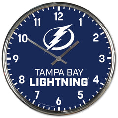 Tampa Bay Lightning Clock Round Wall Style Chrome Periodic Restock