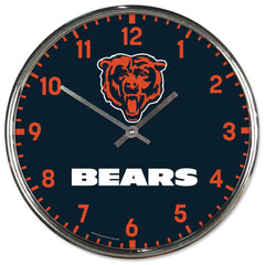 Chicago Bears Round Chrome Wall Clock Periodic Restock