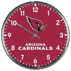 Arizona Cardinals Round Chrome Wall Clock Periodic Restock