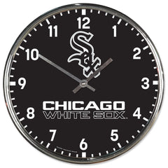 Chicago White Sox Round Chrome Wall Clock Periodic Restock