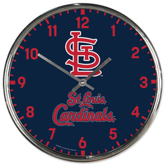 St. Louis Cardinals Round Chrome Wall Clock Periodic Restock