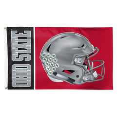 Ohio State Buckeyes Falcons Flag 3x5 Deluxe Style Helmet Special Order