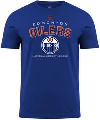 Edmonton Oilers NHL Bevel Royal Blue T-Shirt