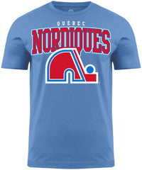 Quebec Nordiques NHL Back 2 Basics Light Blue T-Shirt
