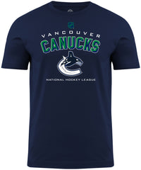 Vancouver Canucks NHL Bevel Navy T-Shirt