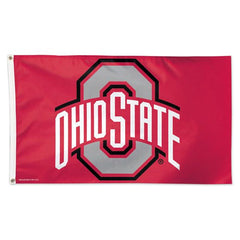 Ohio State Buckeyes Flag 3x5 Deluxe Style Red - Special Order