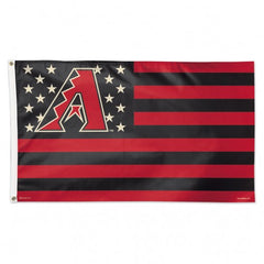 Arizona Diamondbacks Flag 3x5 Deluxe Style Stars and Stripes Design - Special Order