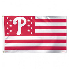 Philadelphia Phillies Flag 3x5 Deluxe Style Stars and Stripes Design - Special Order