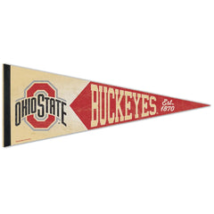 Ohio State Buckeyes Pennant 12x30 Premium Style Vintage Design - Special Order
