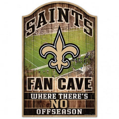 New Orleans Saints Sign 11x17 Wood Fan Cave Design - Special Order