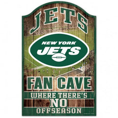 New York Jets Sign 11x17 Wood Fan Cave Design - Special Order