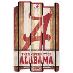 Alabama Crimson Tide Sign 11x17 Wood Fence Style - Special Order