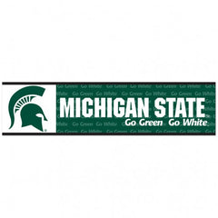 Michigan State Spartans Decal 3x12 Bumper Strip Style - Special Order