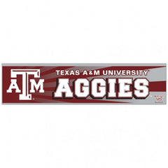 Texas A&M Aggies Decal 3x12 Bumper Strip Style