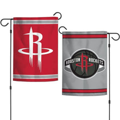 Houston Rockets Flag 12x18 Garden Style 2 Sided - Special Order