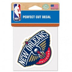 New Orleans Pelicans Decal 4x4 Perfect Cut Color - Special Order
