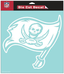 Tampa Bay Buccaneers Decal 8x8 Perfect Cut White - Special Order