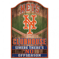 New York Mets Sign 11x17 Wood Fan Cave Design - Special Order