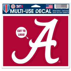 Alabama Crimson Tide Decal 5x6 Multi Use Color Cut to Logo