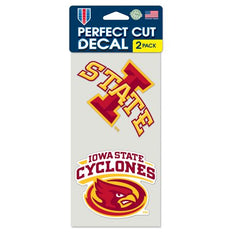 Iowa State Cyclones Set of 2 Die Cut Decals - Special Order