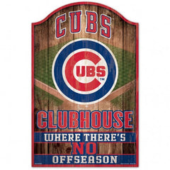 Chicago Cubs Sign 11x17 Wood Fan Cave Design - Special Order
