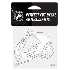 Colorado Avalanche Decal 4x4 Perfect Cut White - Special Order
