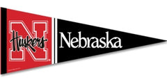 Nebraska Cornhuskers Pennant 12x30 Premium Style - Special Order