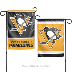 Pittsburgh Penguins Flag 12x18 Garden Style 2 Sided - Special Order