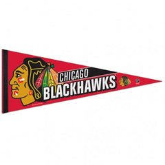 Chicago Blackhawks Pennant 12x30 Premium Style - Special Order