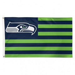 Seattle Seahawks Flag 3x5 Deluxe Americana Design - Special Order