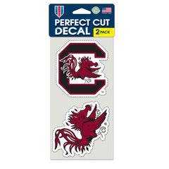 South Carolina Gamecocks Decal 4x4 Perfect Cut Set of 2 - Special Order