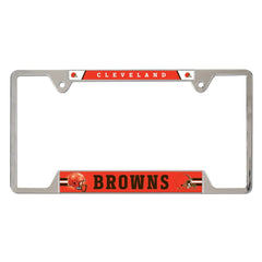 Cleveland Browns License Plate Frame Metal - Special Order