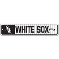Chicago White Sox Sign 3.75x19 Plastic Street Style - Special Order