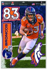 Denver Broncos Decal 11x17 Multi Use Wes Welker Design
