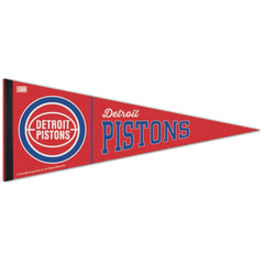 Detroit Pistons Pennant 12x30 Premium Style Hardwoods Design - Special Order