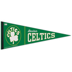 Boston Celtics Pennant 12x30 Premium Style Hardwoods Design - Special Order
