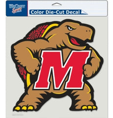 Maryland Terrapins Decal 8x8 Perfect Cut Color - Special Order