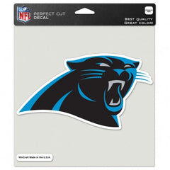 Carolina Panthers Decal 8x8 Die Cut Color - Special Order